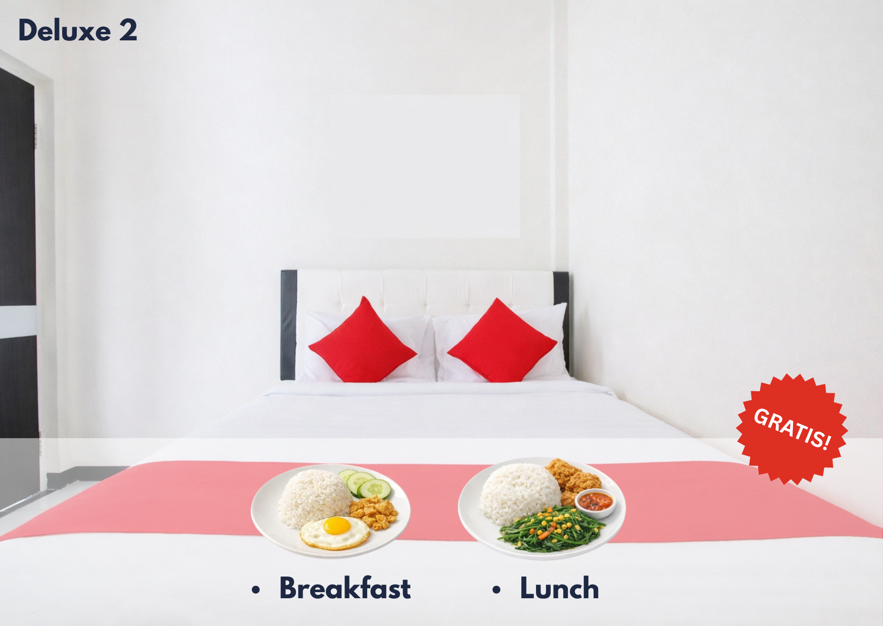 Malang Kamar Deluxe 2 + GRATIS SARAPAN + MAKAN SIANG  SETIAP HARI